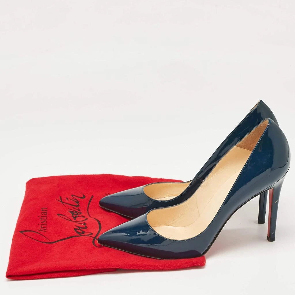 Christian Louboutin Christian Louboutin Navy Blue Patent Leather Pigalle Pumps Size 39.5 9