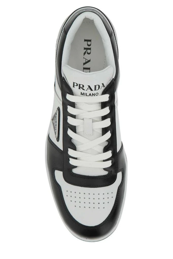 Prada Prada Logo Patch Lace-Up Sneakers 3