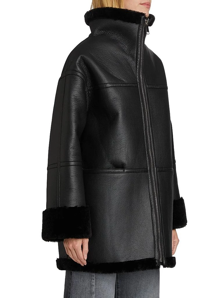 Mercer Collective Ally Faux Leather & Fur Coat 4