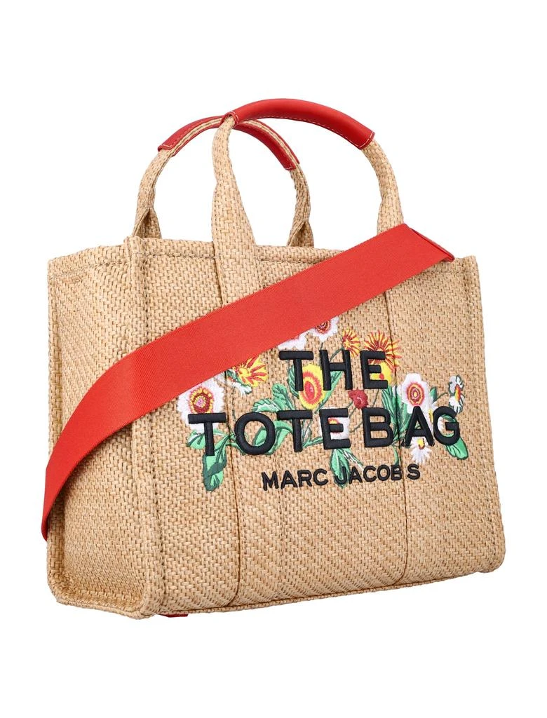 Marc Jacobs The Medium Tote Embroidery Daisy Raffia 2