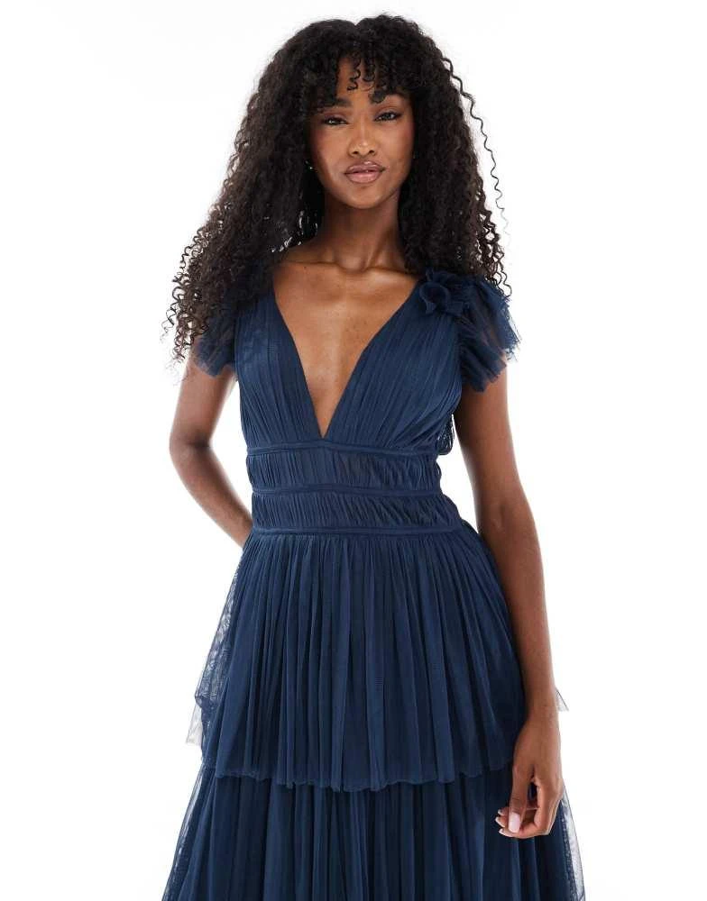 star wars bridesmaid dresses Girls Layered High-Low Pageant Dress for Weddings & Parties main image 1