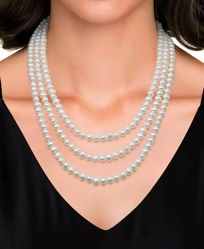 Belle de Mer Cultured Freshwater Pearl (6-7mm) 64" Endless Strand Necklace 2