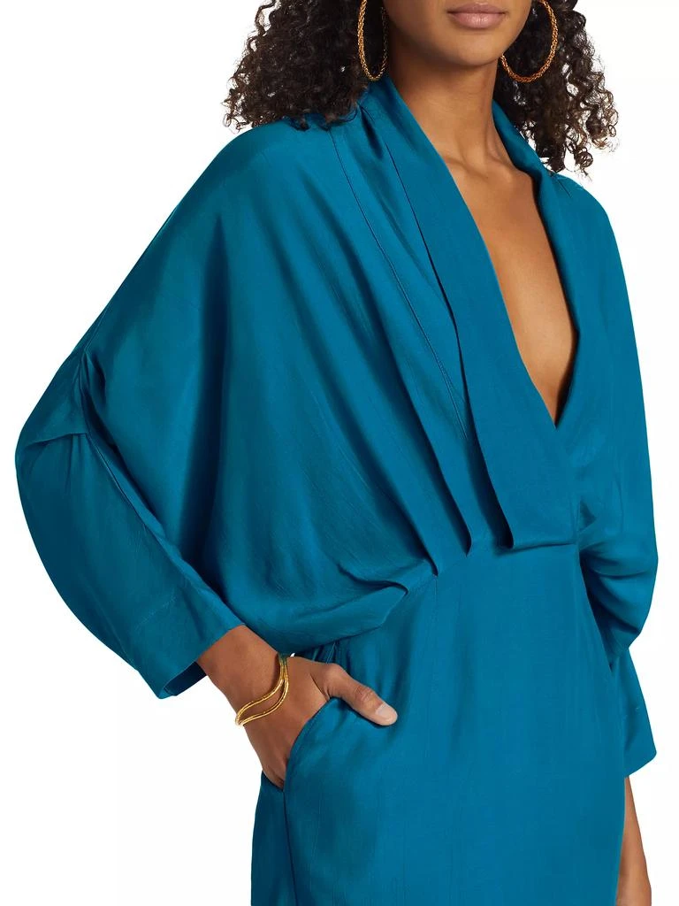 SWF Artista Plunge Wrap Maxi Dress 6