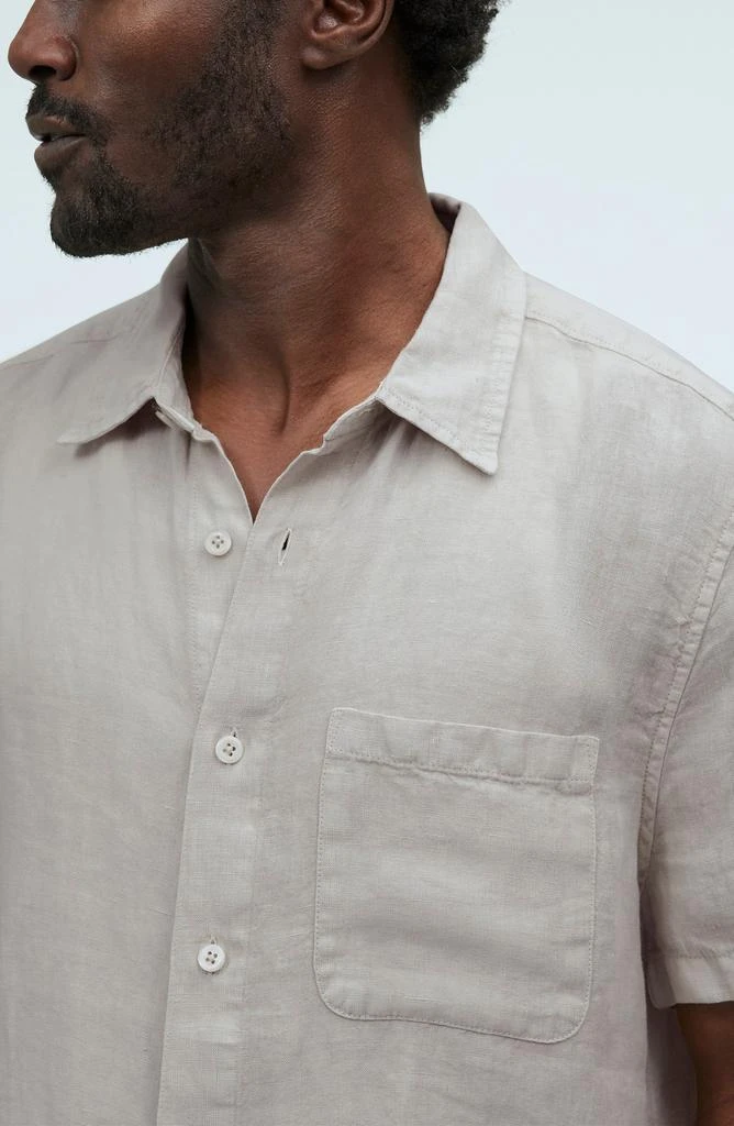 Madewell Easy Linen Short-Sleeve Button-Up Shirt 3