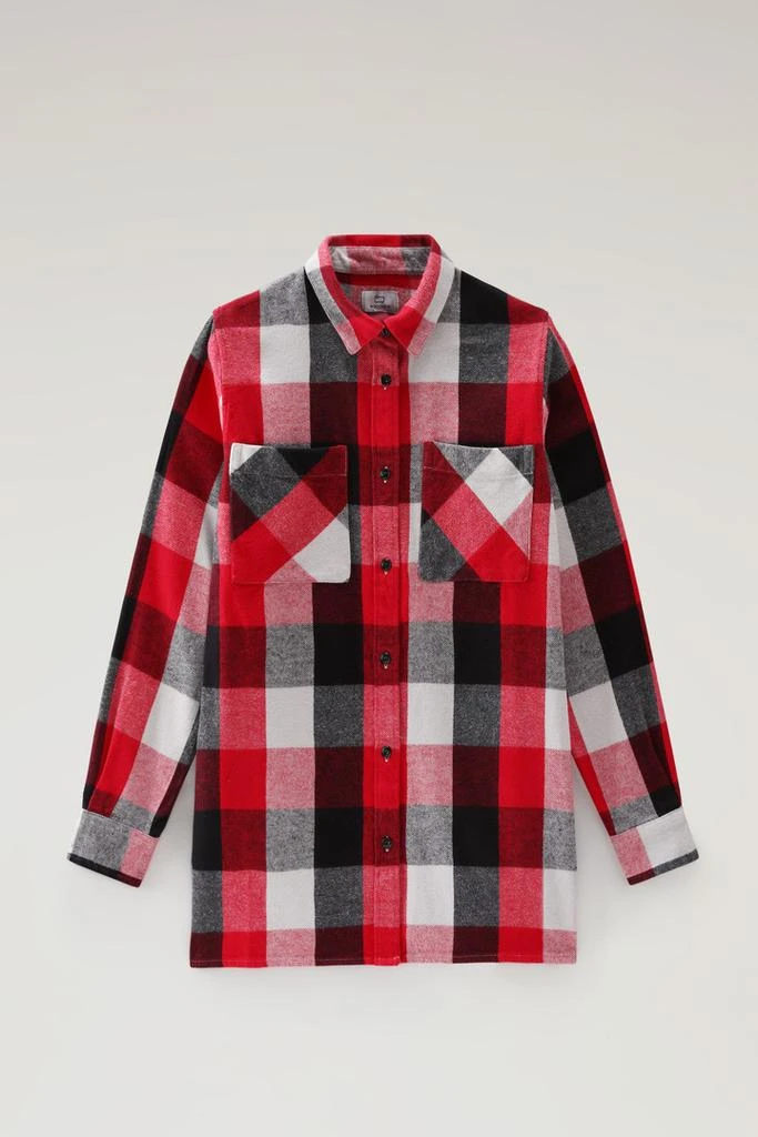 Woolrich Buffalo Check Boyfriend Flannel Shirt - Women - Red 1