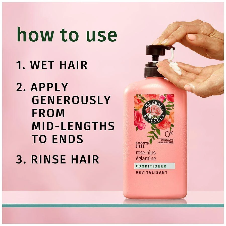 Herbal Essences Smooth Collection Conditioner Luscious floral bouquet with rose petal top notes 2