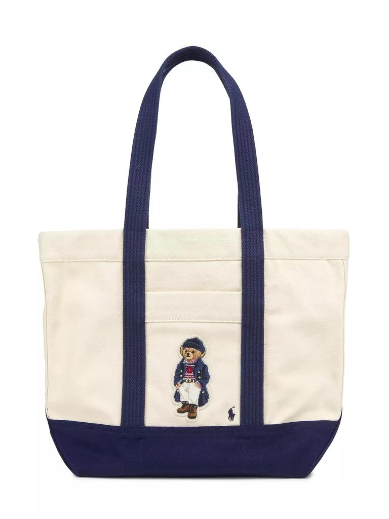 Ralph Lauren Medium Canvas Polo Bear Tote Bag 1