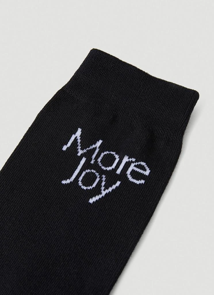 More Joy Logo Jacquard Socks 3