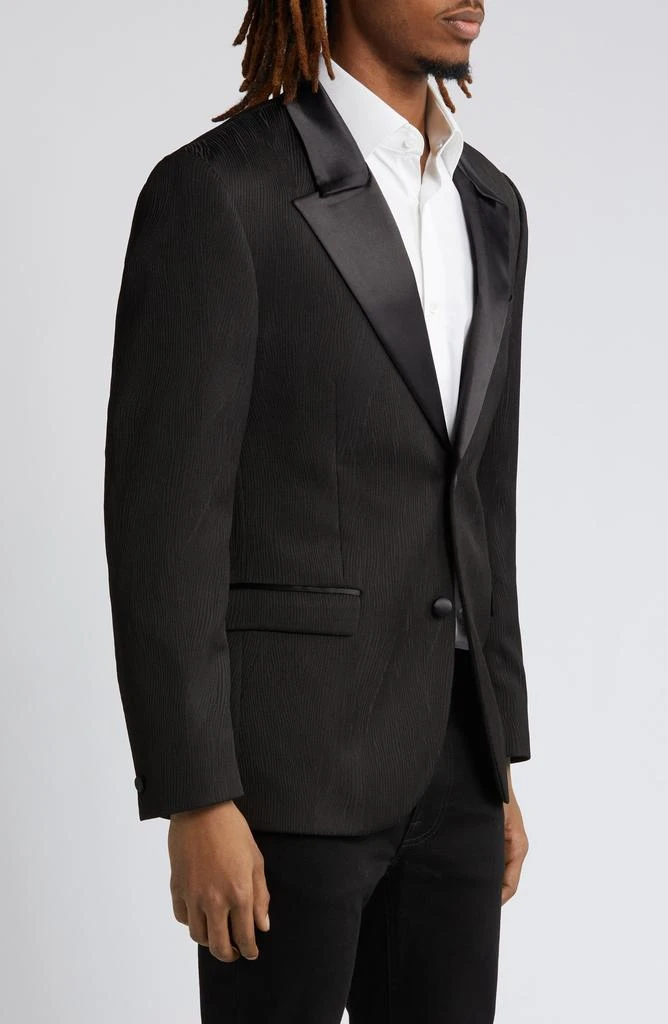 Topman Slim Fit Jacquard Suit Jacket 3