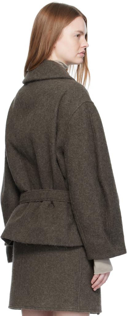 Lemaire Khaki Short Asymmetrical Bathrobe Coat - Compare Prices