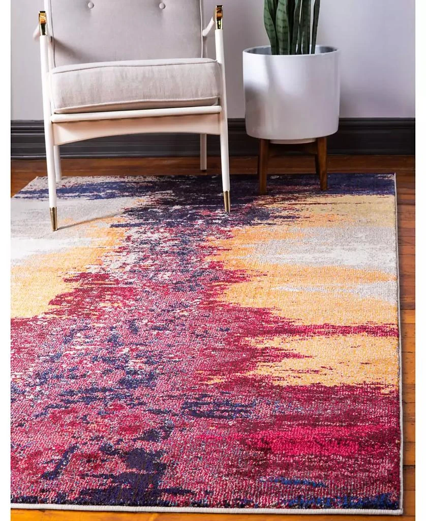 Bayshore Home CLOSEOUT! Newwolf New2 Pink 7' x 10' Area Rug 5