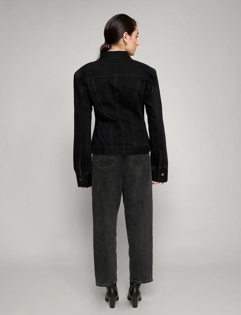 Pixie Market Hourglass Black Denim Jacket 5