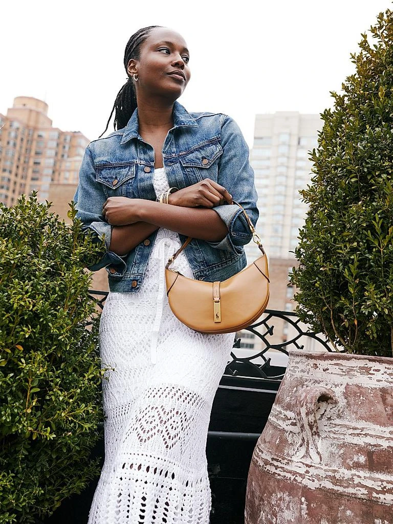 Ralph Lauren Mini Polo ID Leather Shoulder Bag 8