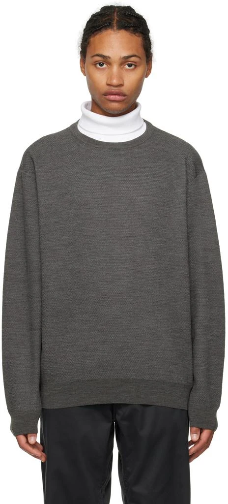 Nanamica Gray Crewneck Sweater 1