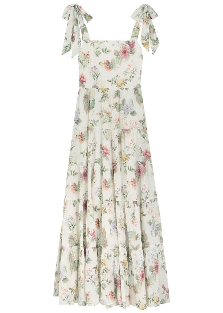 Alice + Olivia Monnie floral-print cotton maxi dress 1