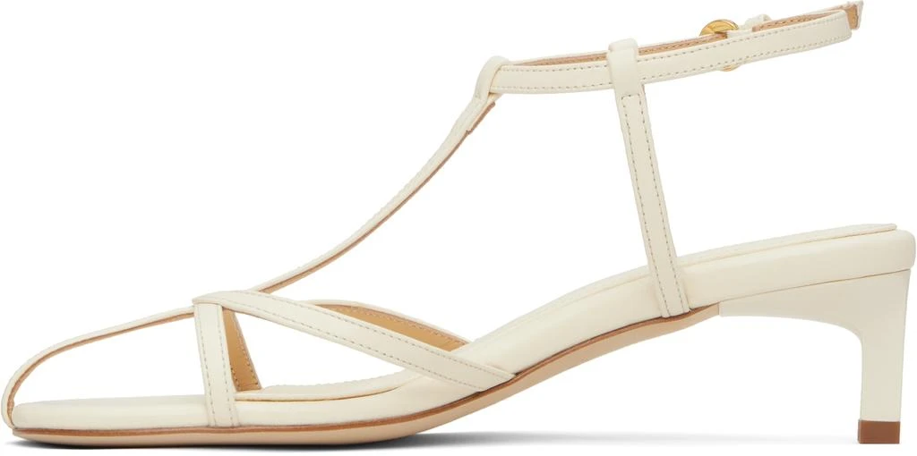 Dear Frances Off-White Tee Heeled Sandals 3