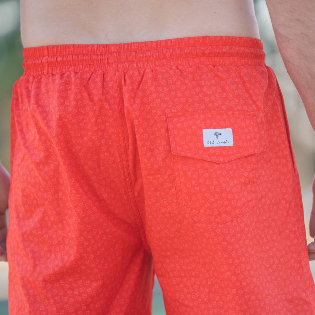 Old South Apparel Old South Apparel - Solo Cup Microprint Lined Swim Trunks