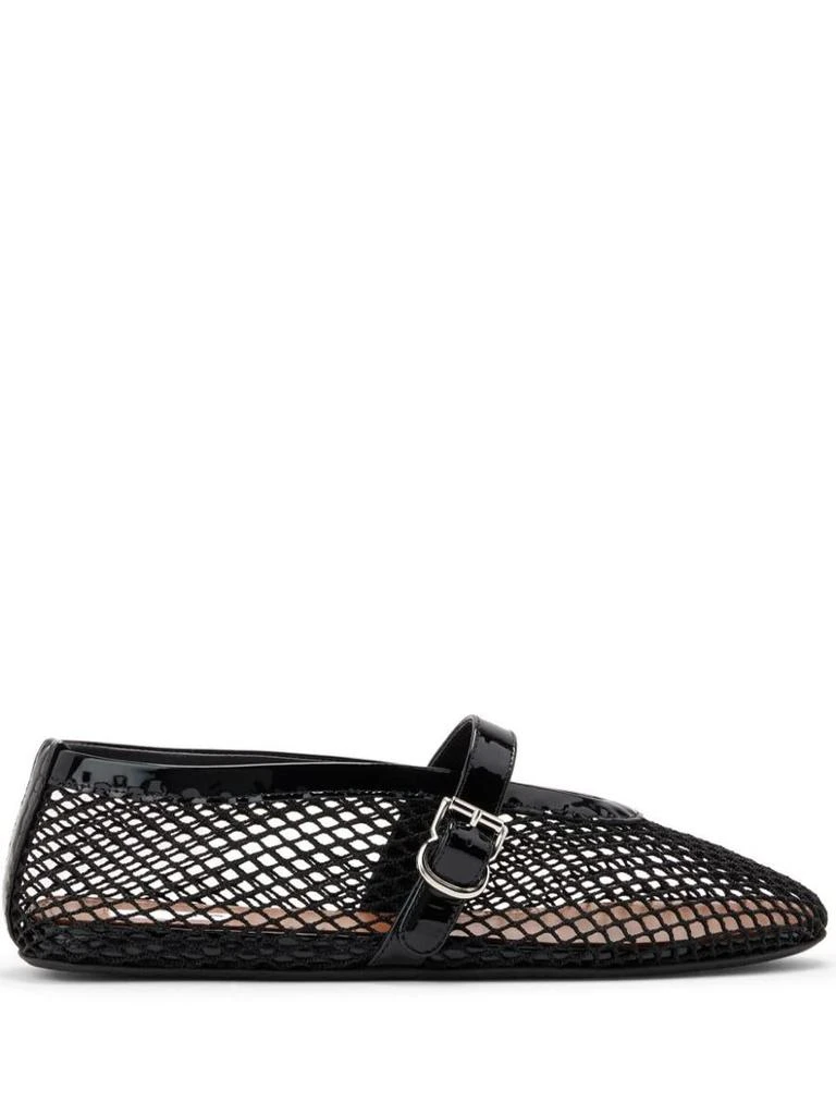 Alaïa Alaïa Ballet Flats In Fishnet Shoes 1