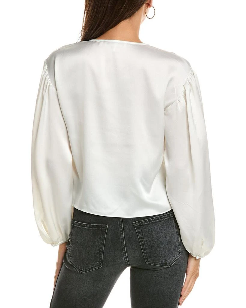 FRAME Cropped Volume Sleeve Blouse 2