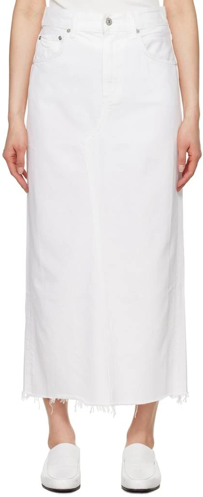 Citizens of Humanity Off-White Circolo Denim Maxi Skirt 1