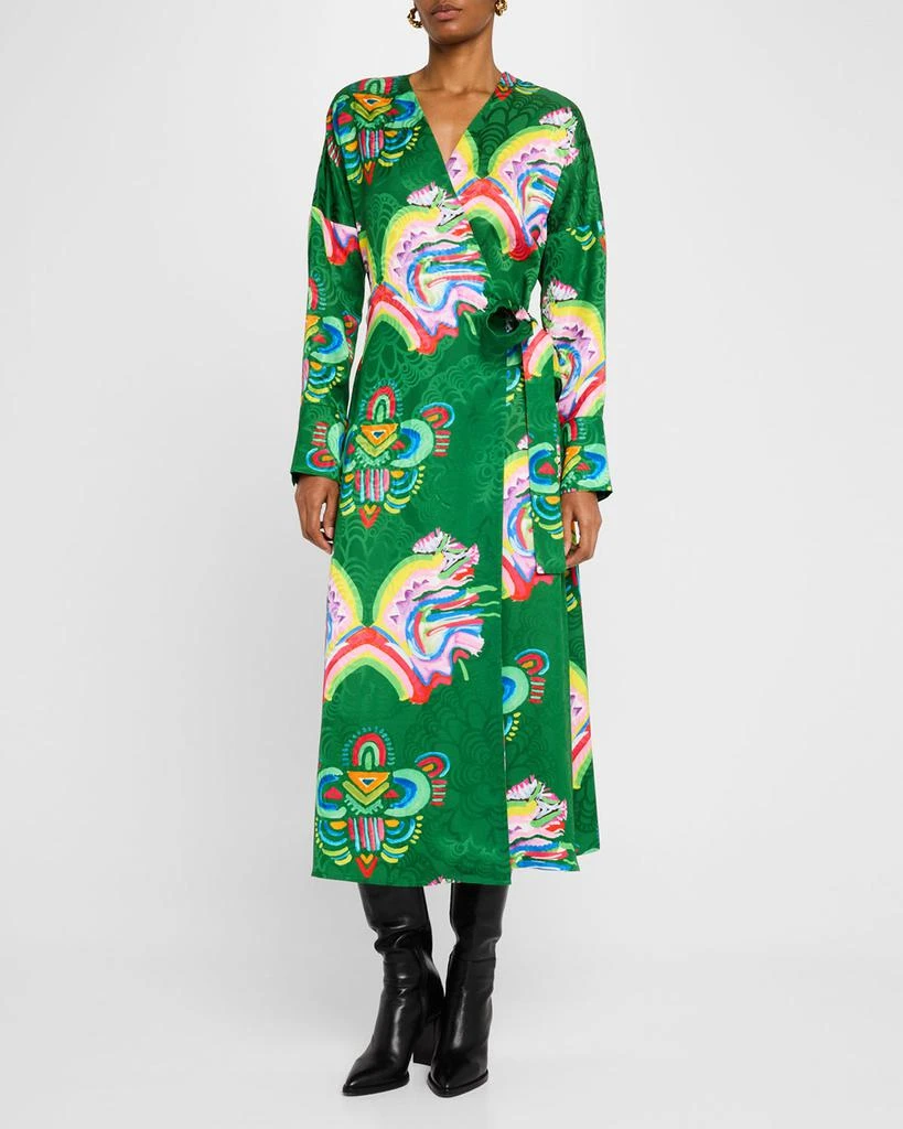 Rianna + Nina Maggie Fantasia Print Wrap Dress 4