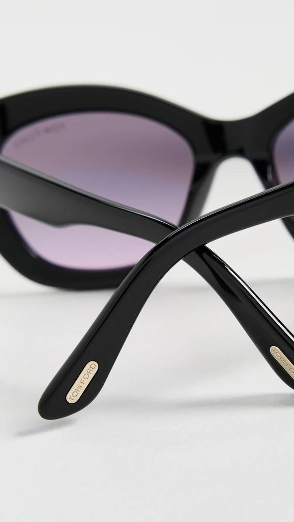 Tom Ford Women’s Black Linda Oversized Sunglasses TOM FORD Linda 53mm Butterfly Sunglasses | Nordstrom main image 3
