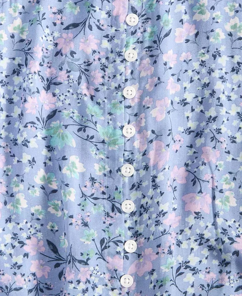 Lucky Brand Women's Lace-Trim Floral Midi Dress 6