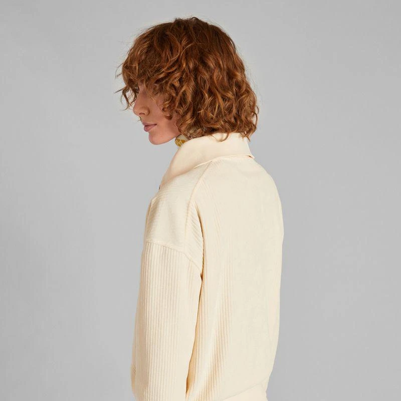 L'Exception Paris Corduroy trucker neck sweatshirt Crème L'EXCEPTION PARIS 2