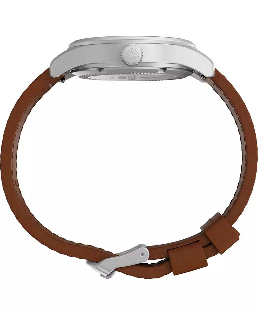 Timex Men's Solar Brown Leather Strap Watch 36 mm 2