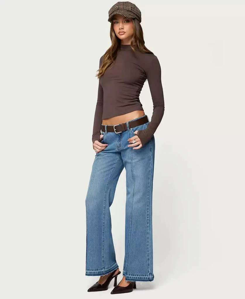 Edikted Women
s Binta Mock Neck Long Sleeve Top 3