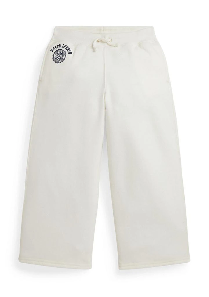 Ralph Lauren Girls 2-6x Logo Crest Fleece Wide Leg Pants