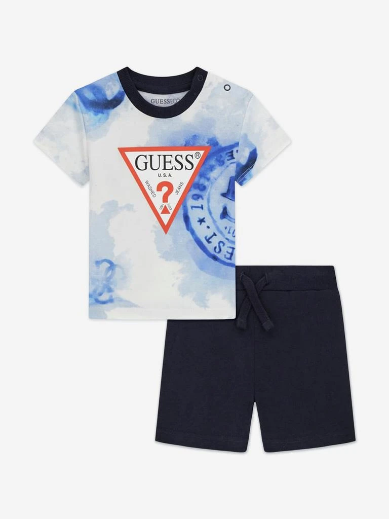 GUESS Guess Baby Boys T-Shirt and Shorts Set in Blue