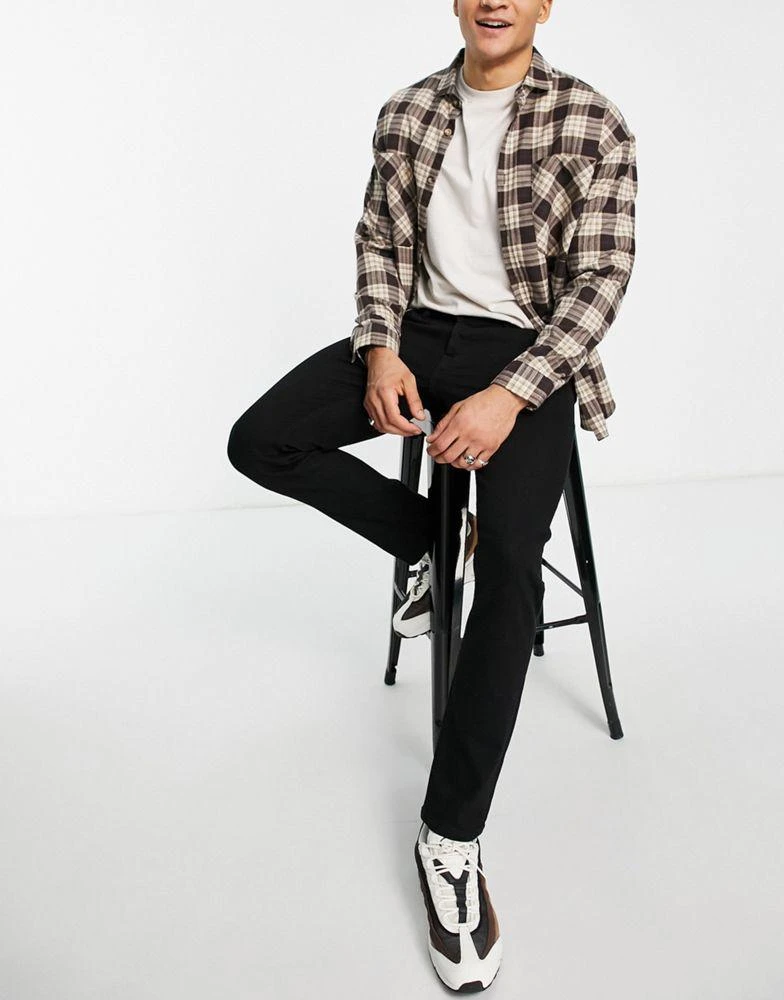 Jack & Jones Jack & Jones Intelligence Glenn slim fit jeans in black 1