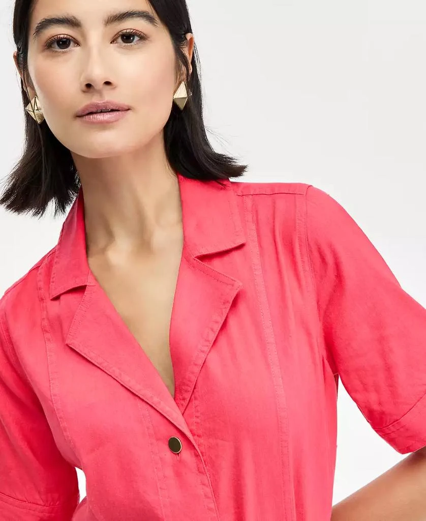 INC International Women's Linen-Blend Belted Mini Dress, Exclusively at Macy's 4