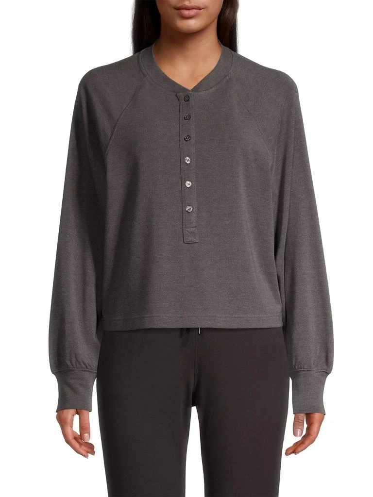 Elie Tahari Raglan-Sleeve Henley Top 3