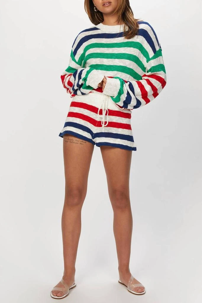 Beach Riot Sandy Short In Nautical Stripe