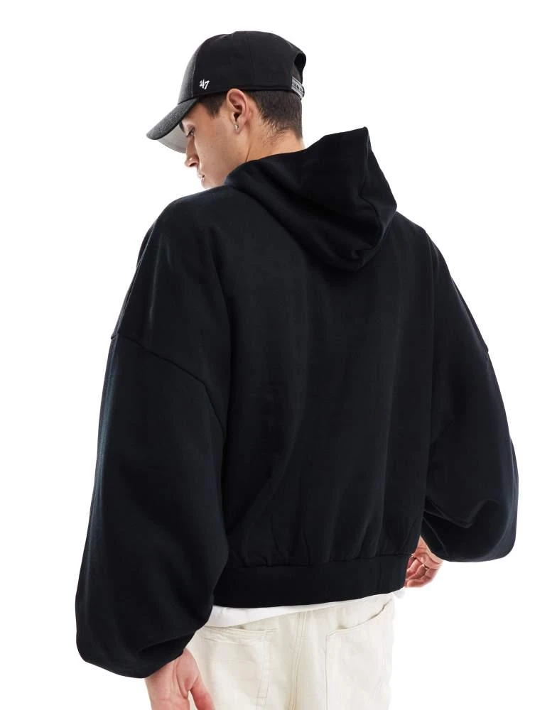 ASOS ASOS DESIGN essential extreme oversized hoodie in black 4