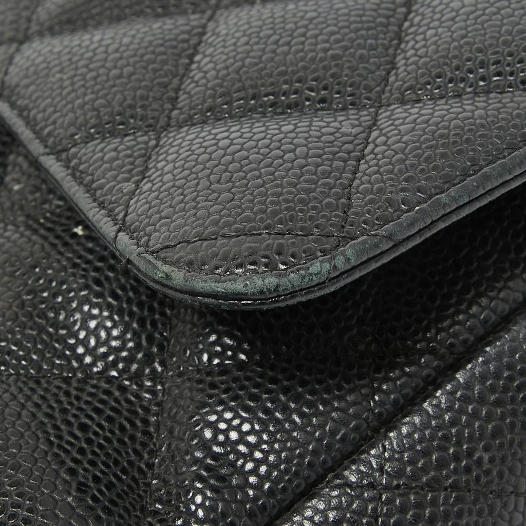 Chanel Chanel Black Quilted Caviar Leather Maxi Classic Double Flap Bag 16