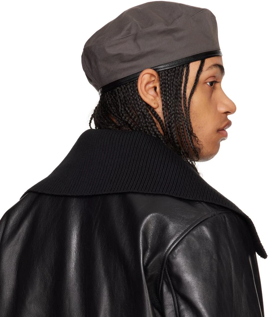 Our Legacy Gray Nylon Beret 3