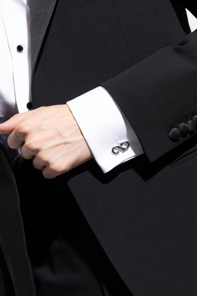 Salvatore Ferragamo Cufflinks in the shape of a logo