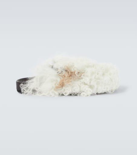 Alanui Journey shearling slippers