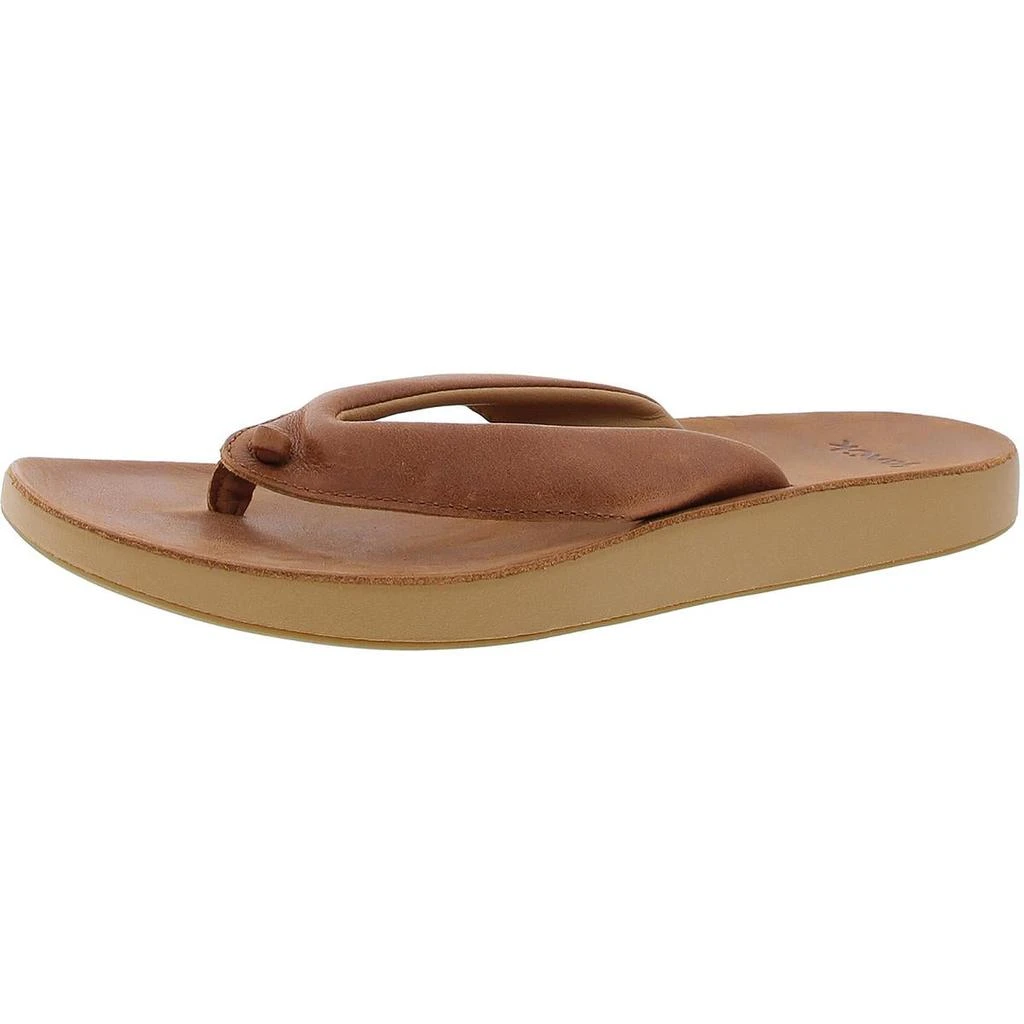 Sanuk Cosmic Yoga Mat Womens Cushioned Footbed Leather Thong Sandals 1