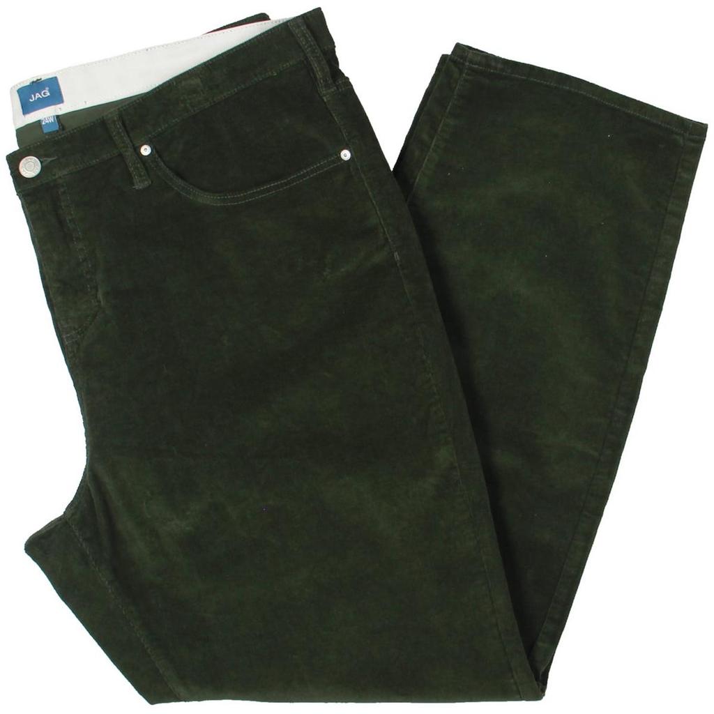 Jag Jeans Ruby Womens Corduroy Mid-Rise Straight Leg Pants