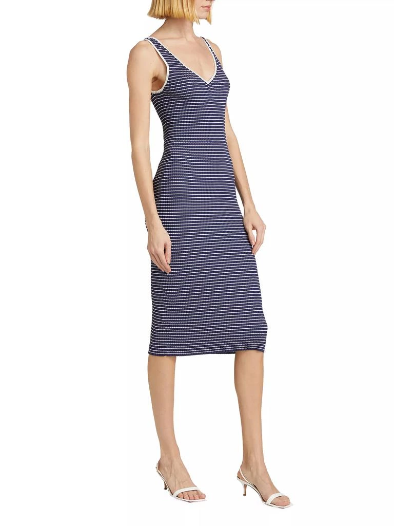 Staud Dana Striped Body-Con Midi-Dress 2
