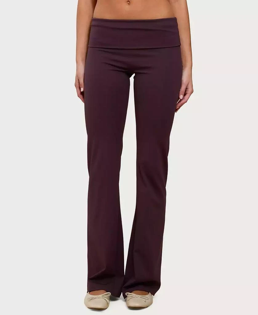 Edikted Women
s Oriane Foldover Flared Leggings