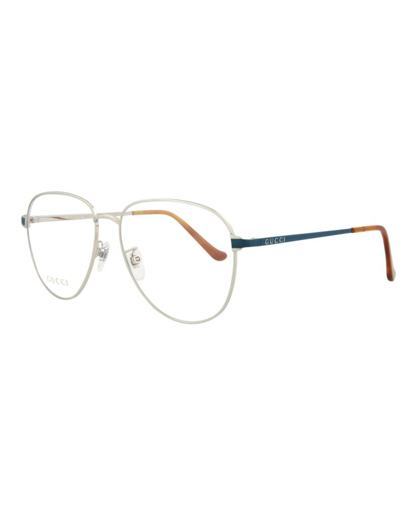 Gucci Aviator-Style Metal Optical Frames