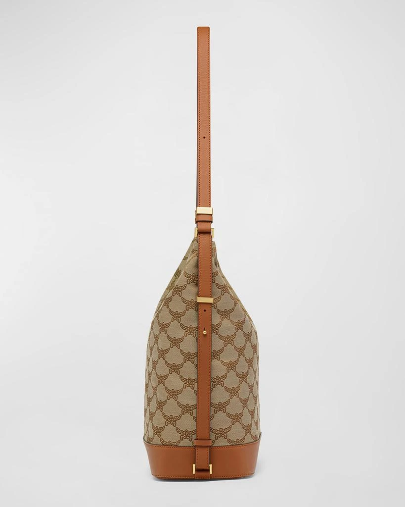 MCM Lauretos Monogram Hobo Bag 6