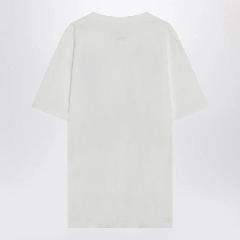 MM6 WHITE T-SHIRT WITH JOURNALISTIC PRINT 2