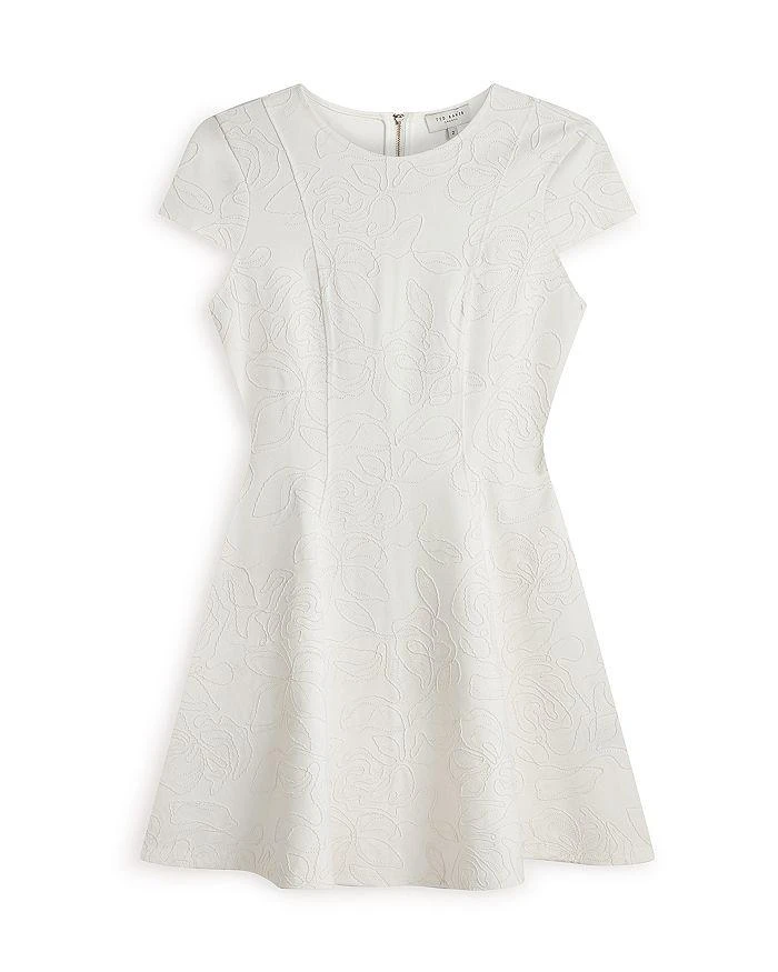 white embroidered skater dress Off-Shoulder Embroidered Eyelet Dress – Cubavera