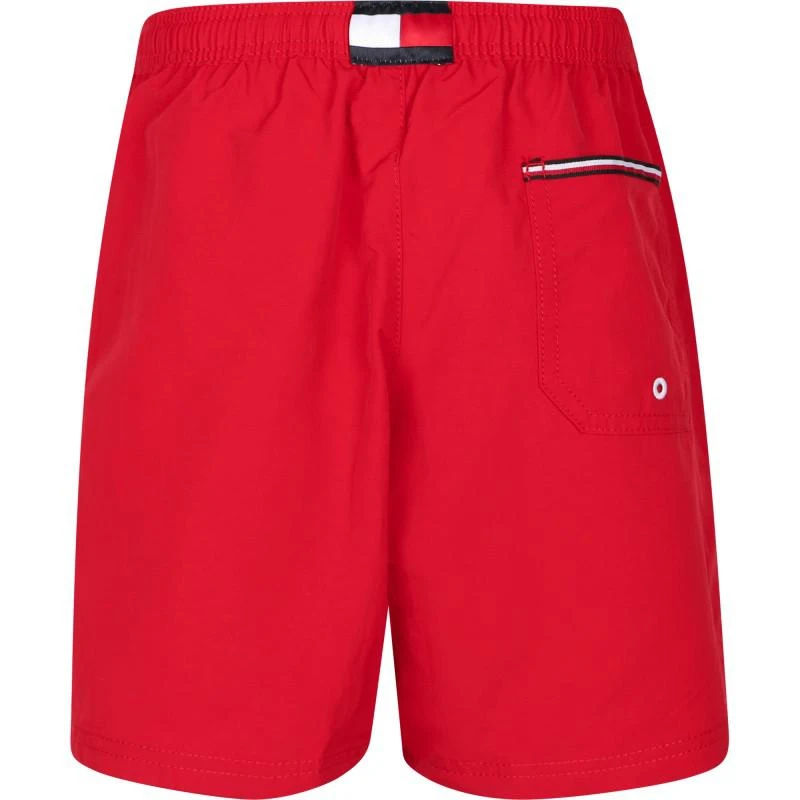 Tommy Hilfiger Logo swimming trunks in red 2